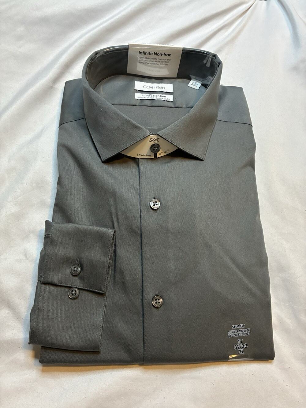 Calvin Klein infinite wrinkle free dress shirt NWT Size 17